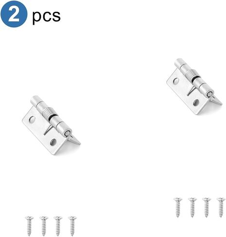 Stainless Steel Spring Hinge Self Closing Furniture Wooden Doors Metal Hinges 2Pcs(60mm 2pcs) in Saudi Arabia