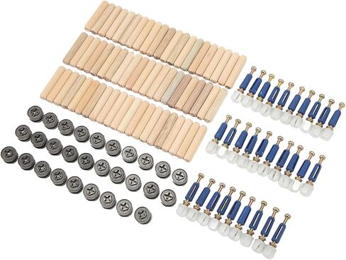 3 in 1 Eccentric Wheel Connecting Set Thickened Nut Screw Fastener Furniture Panel Board Fittings (15mm Eccentric Wheel) in Saudi Arabia