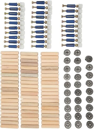 3 in 1 Eccentric Wheel Connecting Set Thickened Nut Screw Fastener Furniture Panel Board Fittings (15mm Eccentric Wheel) in Saudi Arabia