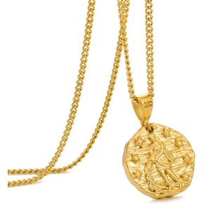 Speroto Zodiac Necklace for Men Women, Stainless Steel 12 Constellation Mens Necklace, Horoscope Astrology Embossed Zodiac Pendant Necklace, Ideal Gifts for Men Women Teens in Kuwait