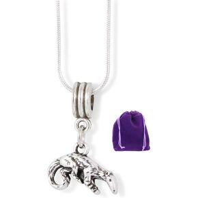 Dave The Bunny Ant Eater Anteater Charm Snake Chain Necklace