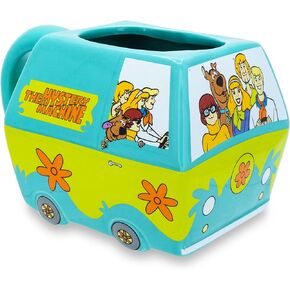 Toynk Scooby Doo Mystery Machine Sculpted Ceramic Mug | Large Coffee Cup For Cocoa, Tea | Holds 20 Ounces in Saudi Arabia