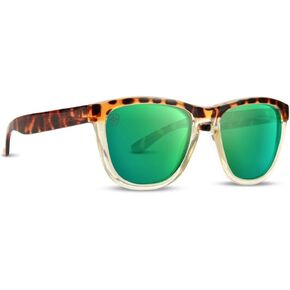 Epoch LXE Skateboarding Sport Sunglasses Tortoise Gold with Green Mirror Polarized Lens