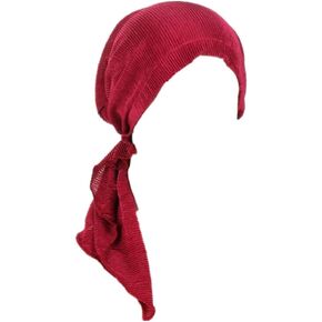 Pre Tied Turban Headscarf for Women - Slip-On Chemo Headwrap Hat Bandana Headwear for Hair Loss Cover Caps