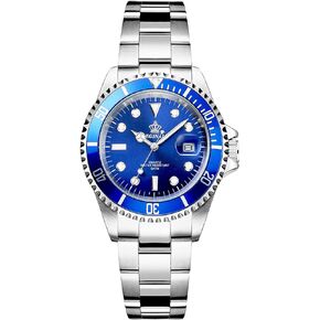 Men Watch Rotatable Bezel Waterproof Sapphire Stainless Steel Date Quartz Black Watches