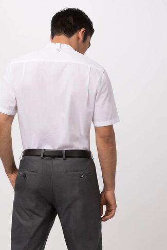 Chef Works Men's Mens Seersucker Shirt Button Down Shirt in Saudi Arabia