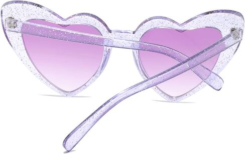نظارات شمسية على شكل قلب للنساء، نظارات كلاسيكية على شكل عين القطة طراز Mod UV4008805-أرجواني in Saudi Arabia