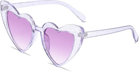 نظارات شمسية على شكل قلب للنساء، نظارات كلاسيكية على شكل عين القطة طراز Mod UV4008805-أرجواني in Saudi Arabia