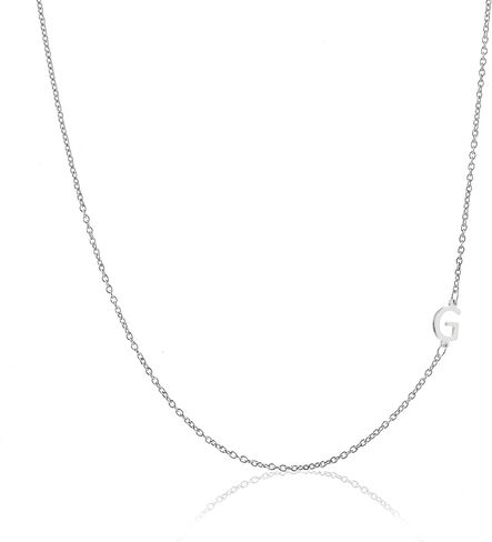 قلادة من الفضة الاسترليني الجانبية الأولية المصغرة in Kuwait