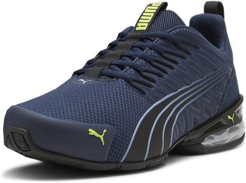 PUMA Men's Voltaic EVO Sneaker, Club Navy Black-Electric Lime, 11 in Saudi Arabia