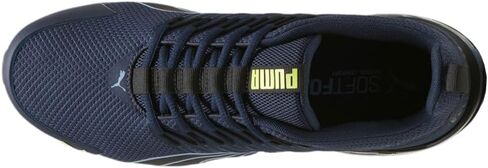 PUMA Men's Voltaic EVO Sneaker, Club Navy Black-Electric Lime, 11 in Saudi Arabia