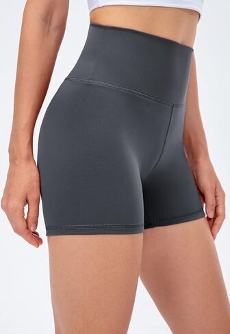 شورت Lavento نسائي عالي الخصر لراكبي الدراجات مقاس 3 بوصات/ 6 بوصات - شورت للجري والتمارين الرياضية النشطة in Kuwait