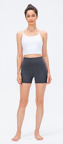 شورت Lavento نسائي عالي الخصر لراكبي الدراجات مقاس 3 بوصات/ 6 بوصات - شورت للجري والتمارين الرياضية النشطة in Kuwait