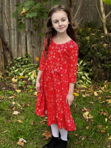 فستان Funnycokid للفتيات لعيد الميلاد المجيد للأطفال لحفلات عيد الميلاد من 4 إلى 13 سنة in Kuwait