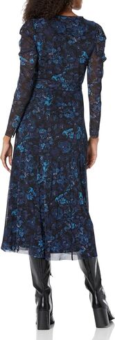 Anne Klein Women's Puff Sleeve Midi Dress W/Self Sash in Saudi Arabia