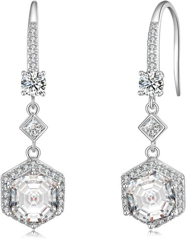 أقراط الثريا مع أقراط الماس تشيكوسلوفاكيا المتدلية ماركيز / مسدس / دمعة كريستال أقراط للنساء تتدلى لحفلات الزفاف وحفلات التخرج in Kuwait