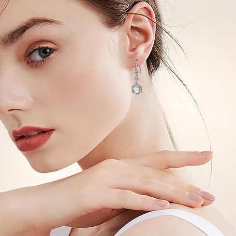 أقراط الثريا مع أقراط الماس تشيكوسلوفاكيا المتدلية ماركيز / مسدس / دمعة كريستال أقراط للنساء تتدلى لحفلات الزفاف وحفلات التخرج in Kuwait