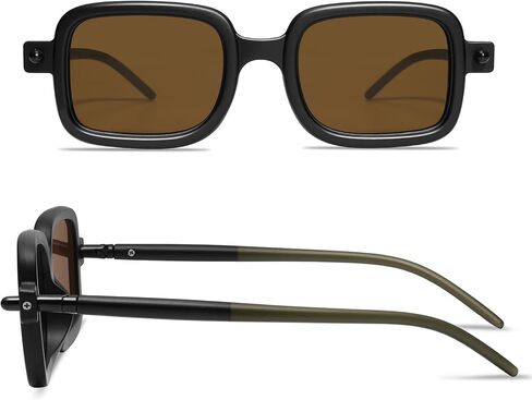 Appassal Retro Square Sunglasses for Women Men Trendy 70s Vintage Stylish Frame UV400 Rectangle Shades AP3686 in Kuwait