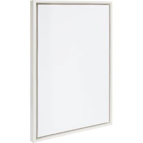 لوحة فنية جدارية من القماش بإطار فارغ من Kate and Laurel Sylvie، مقاس 23 × 33 باللون الأبيض، قماش فارغ حديث للفن الخاص بك، قماش ممتاز مؤطر بالفعل