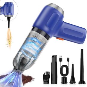 Mini Vacuum Cleaner for Car, 3 in1 Wireless Handheld Car Vacuum Rechargeable 8000PA High Power, Keyboard Vacuum & Air Blower & Hand Pump for Home & Office, Inflate SwimRing
