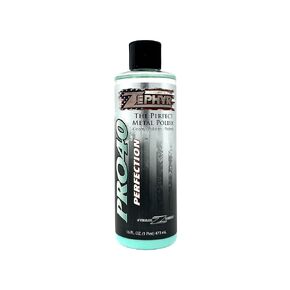 Zephyr Pro-40 The Perfect Metal Polish. for Chrome, Stainless Steel, Aluminum, Brass, Copper, Silver and Magnesium, Made in U.S.A. (8oz)