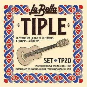 La Bella TP20 Tiple Phosphor Bronze Wound Ball-Ends 4 Courses Acoustic Guitar Strings
