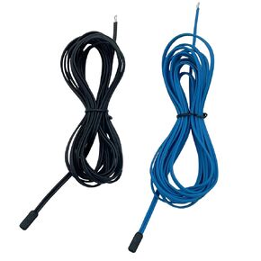Set of 2 Temperature Probe Sensors for Commercial Refrigerators & Freezers, Includes Black Evaporator Sensor and Blue Room Temperature Sensor 24 Month Warranty