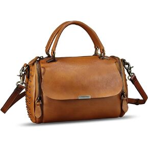 Genuine Leather Satchel for Women Handbag Top Handle Bags Handmade Shoulder Bag Crossbody Bag Purses