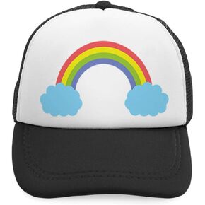 Custom Kids Trucker Hat Cute Rainbow Polyester Boys Caps & Girls Adjustable in Saudi Arabia