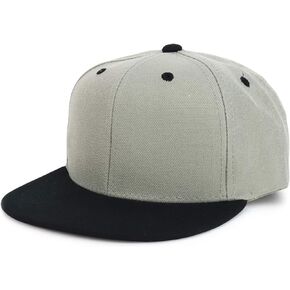 Youth Kid's Two Tone Flat Bill Snapback Baseball Cap