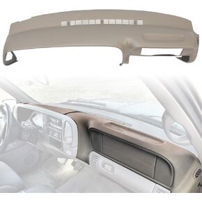 ECOTRIC Dash Cover Compatible with 1997-2000 Truck C/K 1500 2500 3500 Suburban Tahoe Yukon 1999-2000 Cadillac Escalade Dash Cap Dashboard Medium Grey