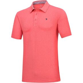 MoFiz Mens Polo Shirts Short Sleeve Golf Polo Shirts Breathable Activewear Top
