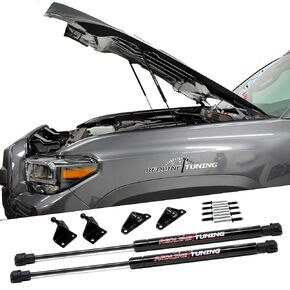 Redline Tuning 21-27015-02 Hood QuickLIFT Plus System Compatible with Toyota Tacoma 2016-2023 (All Black Components)