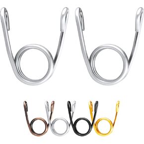 Torsion Type Motorcycle Solo Seat Springs, Clip Type Solo Seat Spring, Compatible with Harley Honda Yamaha Kawasaki Suzuki Sportster Bobber Chopper2 Pcs (chrome)