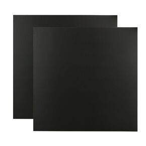 2 Pack 5052 Aluminum Sheet Metal 12 x 12 x 1/32 (0.04") Inch Black Anodized Aluminum Sheet 1MM Thin Aluminum Plates Engraving Blanks for Laser Engraving, Crafting, Decoration