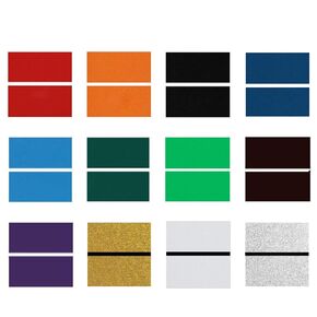 XLNT TECH Engraving Blank Materials ABS Double Color Plastic Sheet, Sky Blue/White (7" x 11" x .040", 12 Pieces) for Interior Signs, Badges.