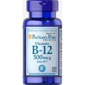 Puritan's Pride Vitamin B-12 500 mcg-250 Tablets