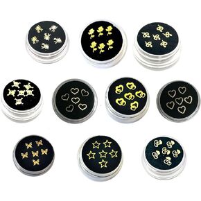 SUDENT Tooth gems Gilding Tooth gem kit 10 Boxes Teeth gems Teeth Jewelry Tooth gem Professional Starter kit Teeth Decoration Tools