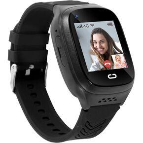 4G Kids Smart Watch with GPS Tracker,Smartwatch for Kid with Video Call Voice Chat SOS Camera Alarm Clock Puzzle Games Tracker HD Touch Screen for 3-12 Years Girls Boys (Blue)