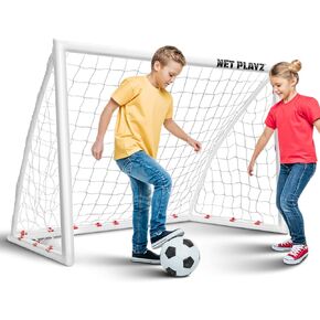 Kids Soccer Goals for Backyard, Soccer Net 6'x4' High-Strength Fast Set-Up | Football Soccer Gifts for Age 3 4 5 6 7 8 9 10 11 12 13 14 Year Old Child Teens & Youth (Weatherproof)