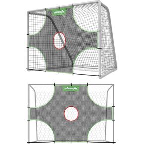 Soccer Goal Target Soccer Training Equipment Net with Scoring Zones Improve Kick Practice Shooting and Goalshot Accuracy Training