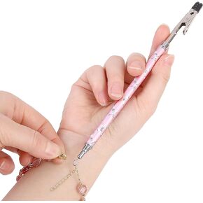 Bracelet Helper Tool - Bracelet Helper to Put on Yourself, Quick Release Fastening Jewelry Clasp Helpers, Metal Bracelet Assist Tool with Hideable Hook for Bracelet, Necklace, Watch, Zippers