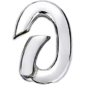 Oval Enhancer Spring Clasp Connector| Hinged Hook Clasp | 18 K Gold Plated Sterling Silver .925 (Clasp with Loop)