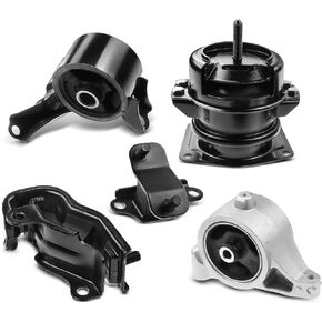 A-Premium 5PCS Engine Motor Mount and Transmission Mount Set Compatible with Acura MDX 2001-2002 & Honda Pilot 2003-2004, V6 3.5L, SOHC Automatic Transmission