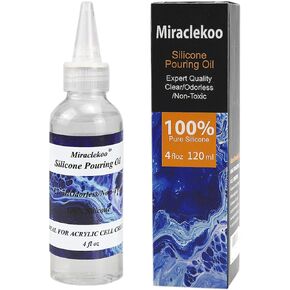 Silicone Pouring Oil Cell Activator Pure Silicone Oil for Cell Creation in Acrylic Paint,2 Ounce