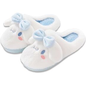 Kawaii Slippers, Winter Warm Indoor Bedroom Shoes Women Girls