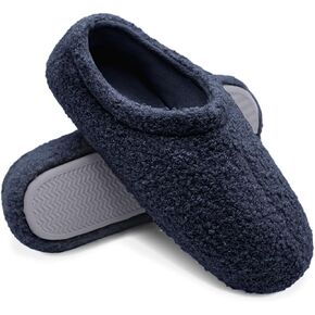 Women House Fuzzy Slippers - Lightweight Comfy Memory Foam Cozy Warm Fluffy Non-slip Indoor Slippers Size US 5-12
