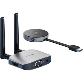 Hagibis Wireless HDMI Transmitter & Receiver Extender Kits, Full HD 1080P@60Hz 5GHz 164ft Wireless Display Dongle, Plug and Play for Streaming, Laptops, PC, Media, PS4/5 (Kits)