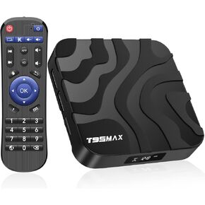 Android TV Box 12.0, T95Max H618 4GB RAM 64GB ROM Android Box with Quad Core GPU Mali-G31 MP2 Support 6K 3D, 2.4GHz/5GHz Dual WiFi with BT 4.0 USB 2.0 Smart TV Box