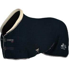 بطانية ديلان الحرارية بياقة فرو صناعي - كحلي داكن - 81 بوصة in Kuwait